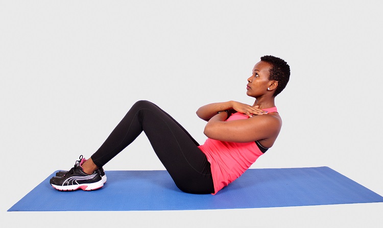 Improper sit-up form