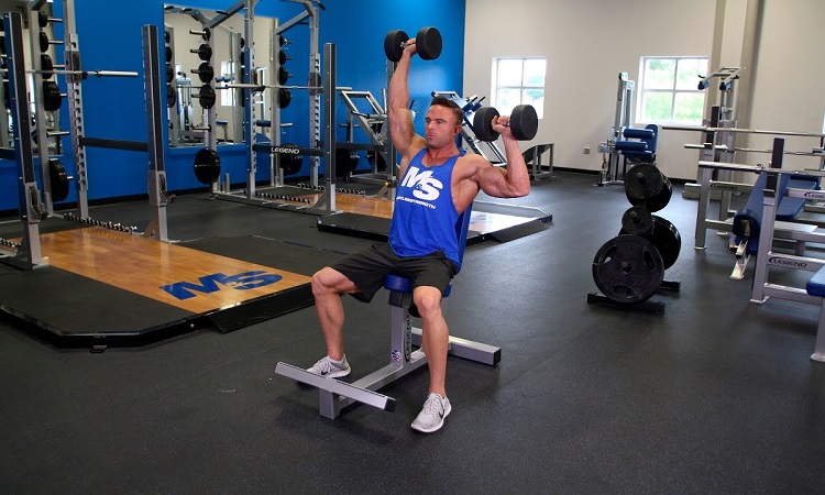 Alternating overhead press