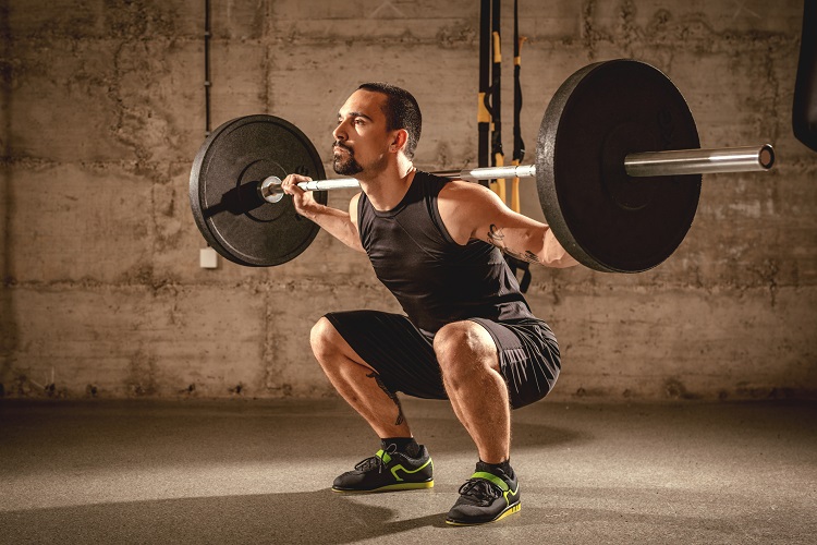 Barbell back squat