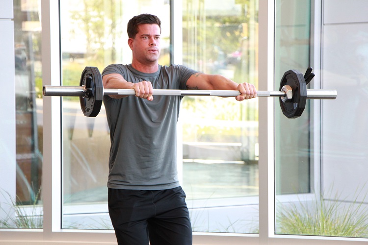 Barbell front raise
