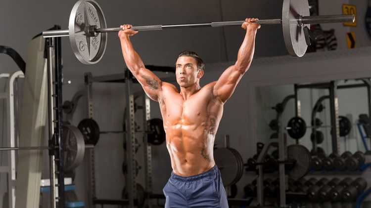 Barbell overhead press