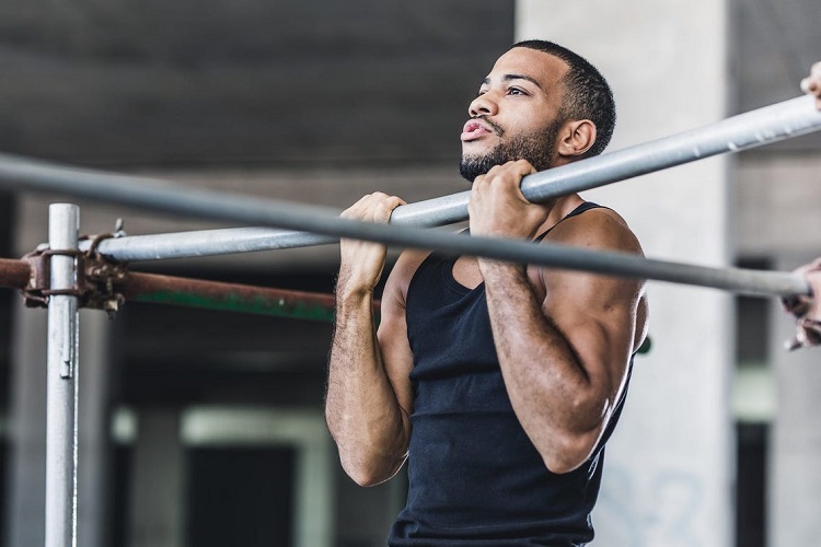 Close-grip chin-up