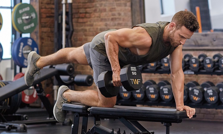 Dumbbell rowboat