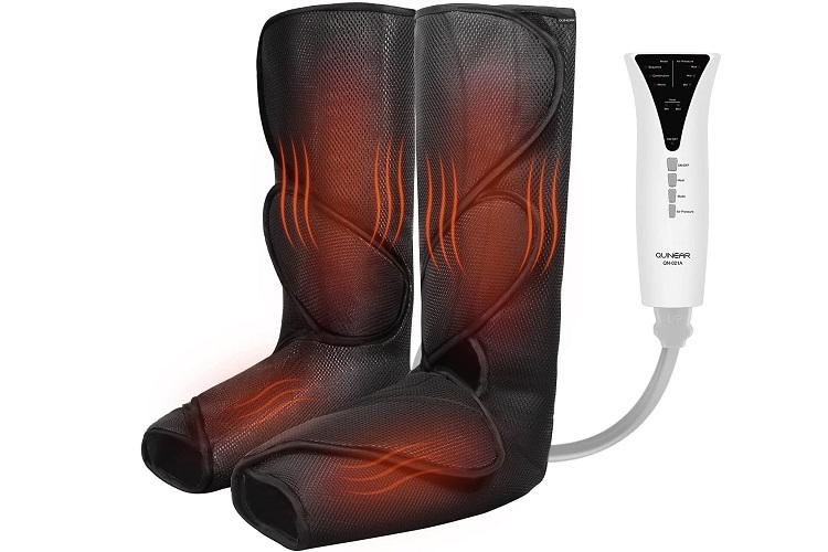 Heated leg massager