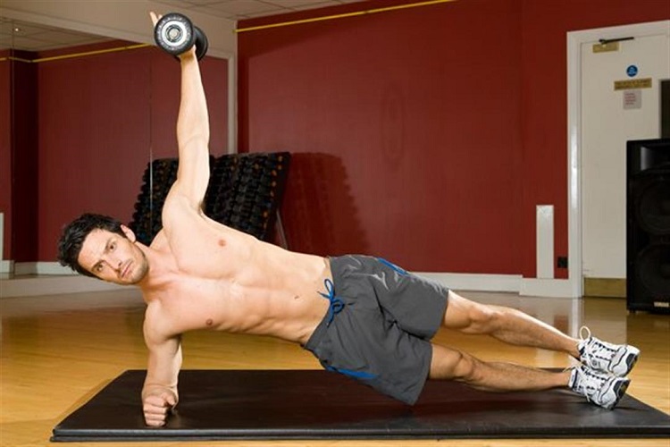Side plank raise