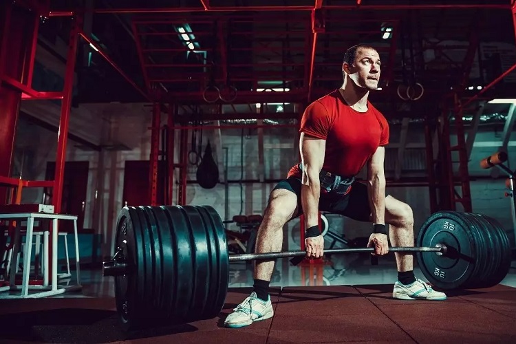 Sumo-style deadlift