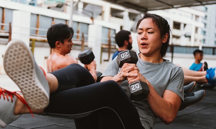 Weighted sit-up
