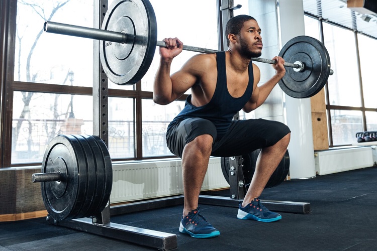 Barbell back squat