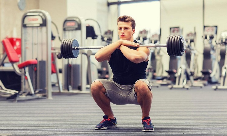 Barbell front squat