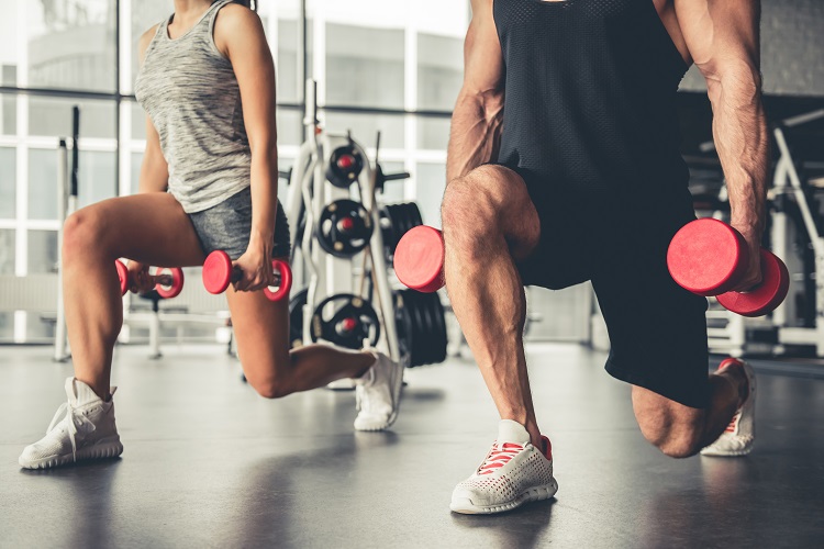 Dumbbell lunge