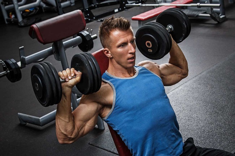 Dumbbell shoulder press