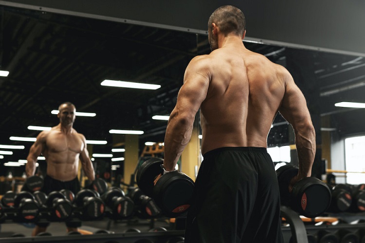 Dumbbell shoulder shrug