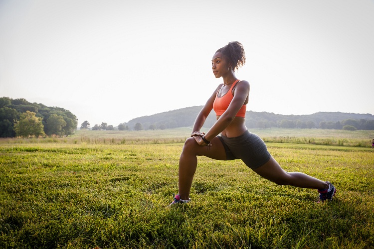 Lunge with hip opener