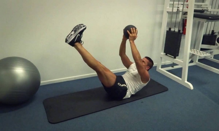 Medicine ball V-up