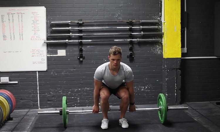 Barbell hack squat