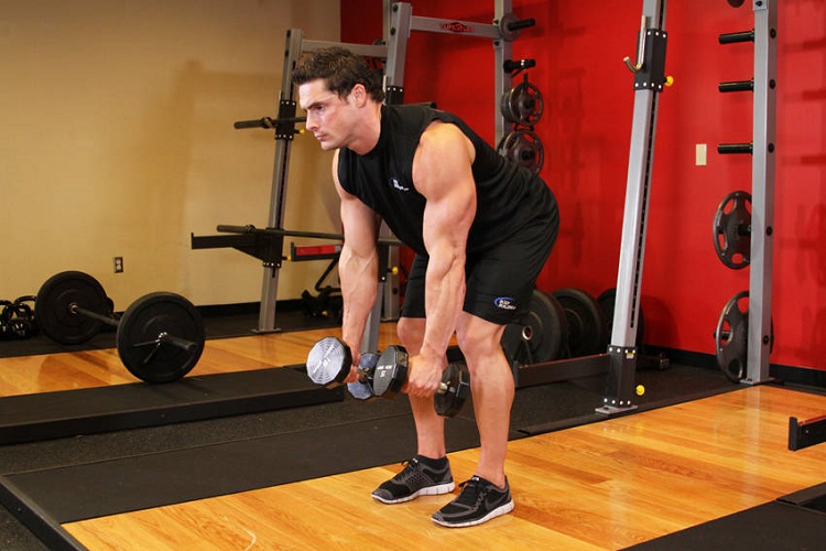 Dumbbell bent-over row