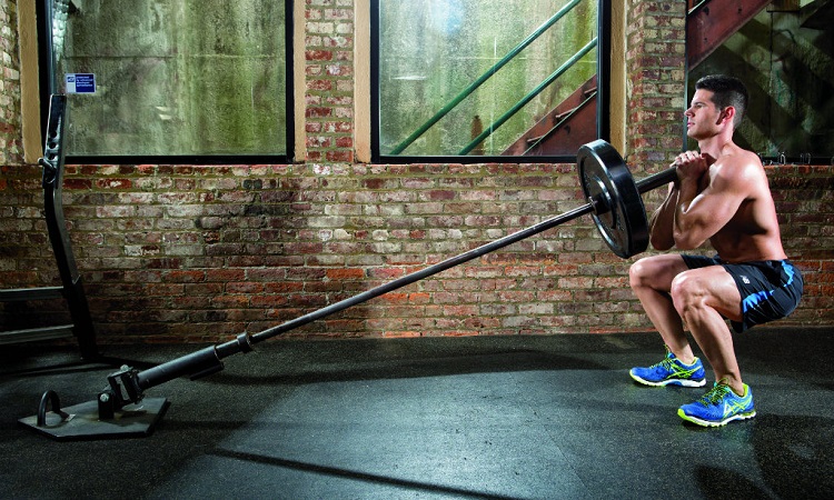 Landmine squat