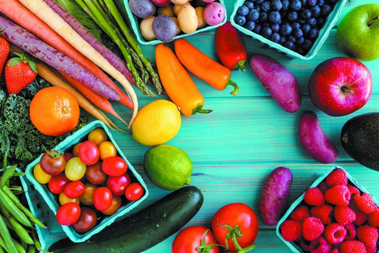 Fruits and vegetables